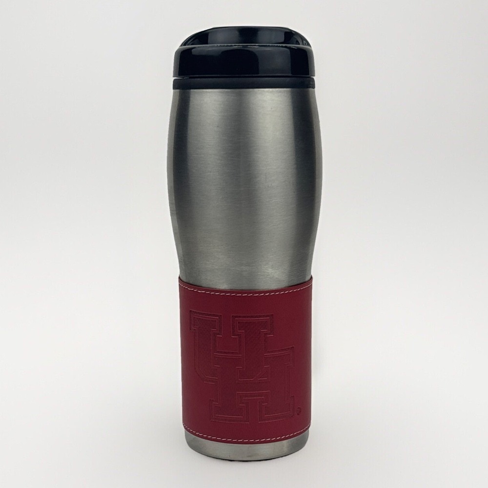 LEEMAN University Of Houston Travel Mug Drink Tumbler Cup Lined‎ Optima